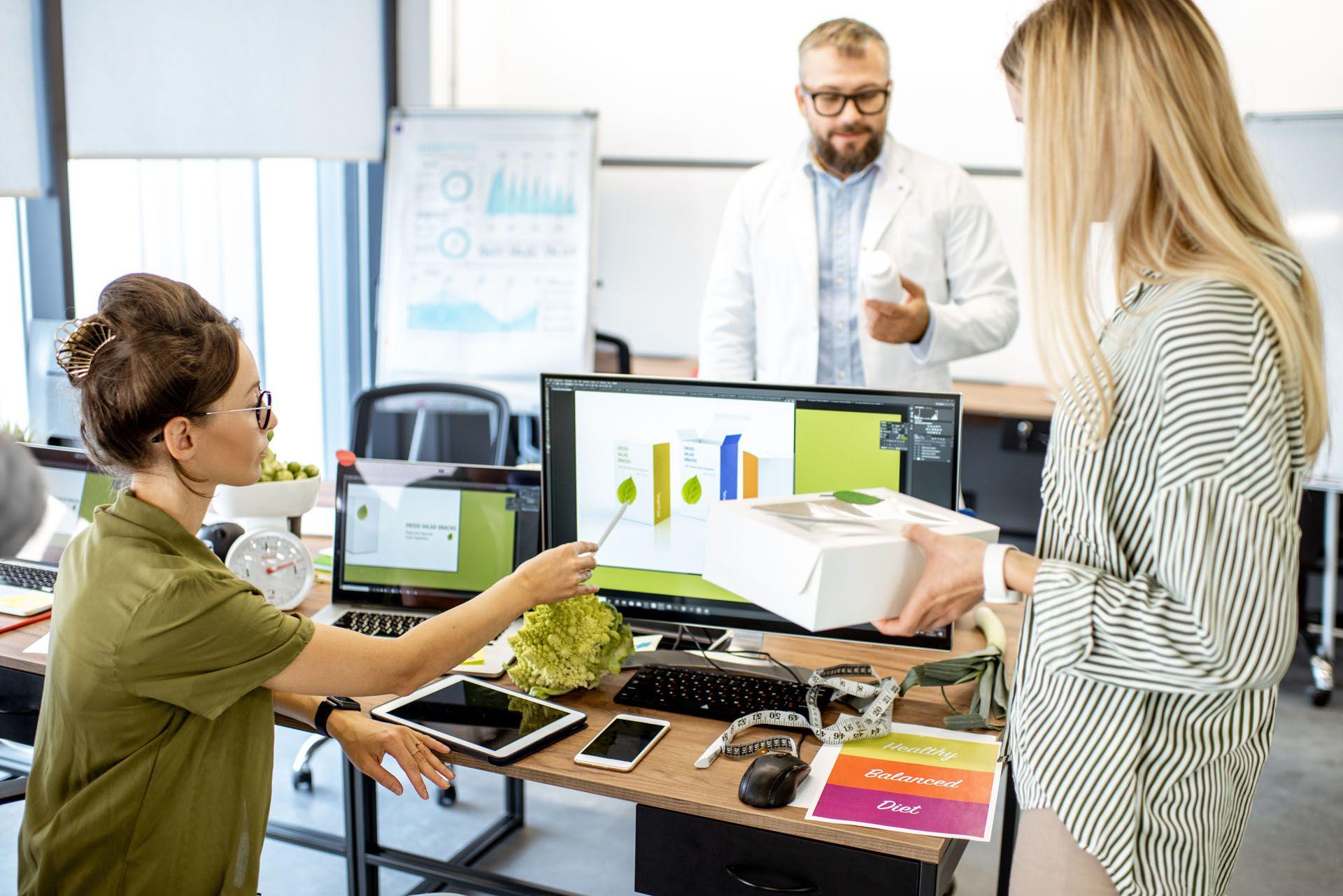 Un chef de produit dans l'exercice de ses fonctions