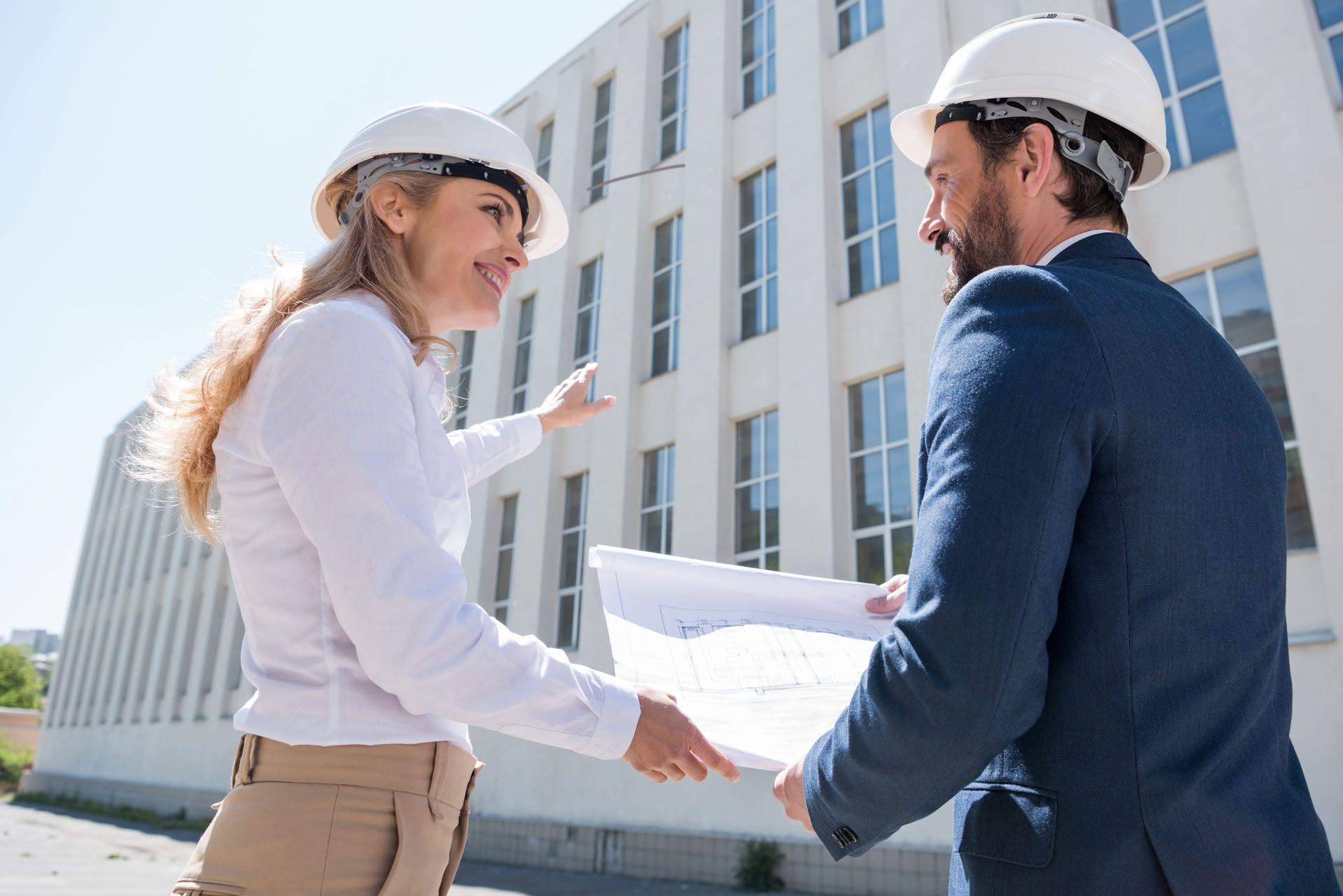 Un promoteur immobilier sur un chantier